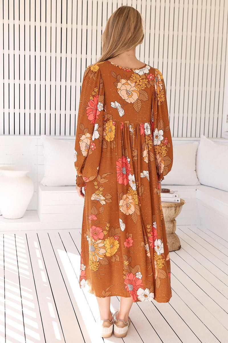Tia Midi Dress Natalia Print