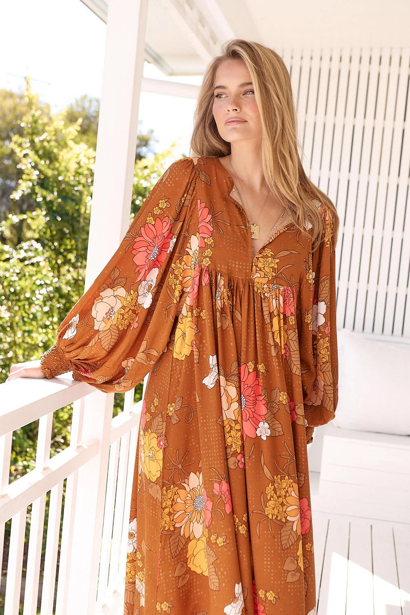 Tia Midi Dress Natalia Print