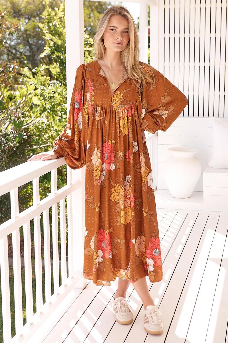 Tia Midi Dress Natalia Print