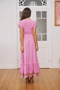 Carmen Maxi Dress ~ Venus Print