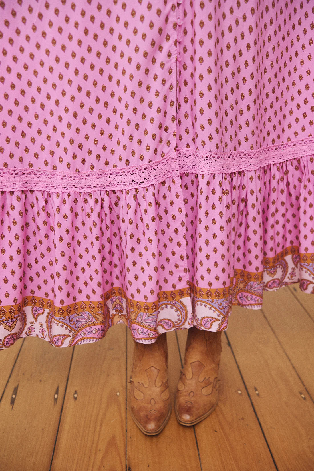 Carmen Maxi Dress ~ Venus Print