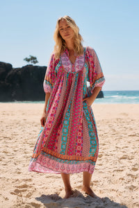 Boheme Midi Dress ~ Cedella Print