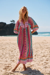 Boheme Midi Dress ~ Cedella Print