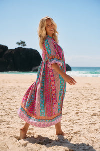 Boheme Midi Dress ~ Cedella Print