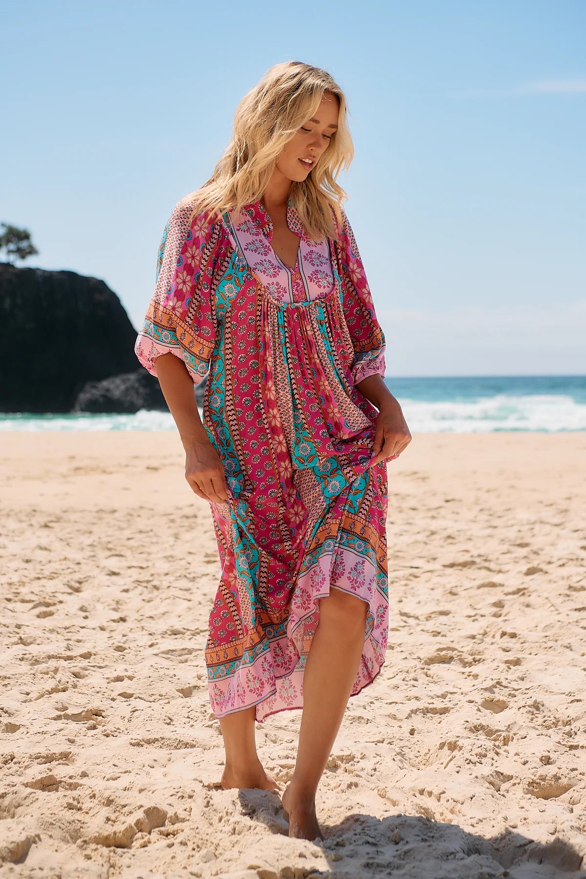 Boheme Midi Dress ~ Cedella Print