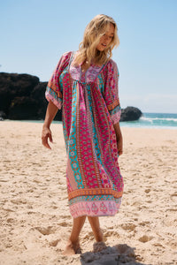 Boheme Midi Dress ~ Cedella Print