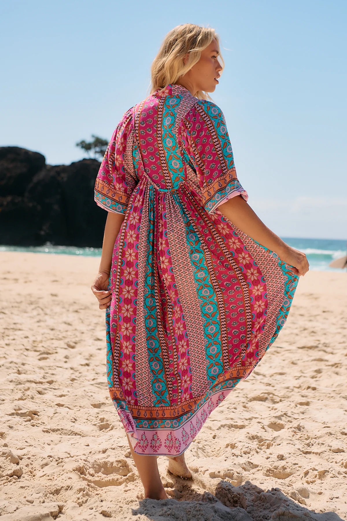 Boheme Midi Dress ~ Cedella Print