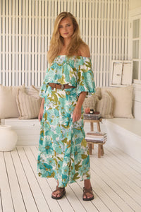 Hallie Maxi Dress ~ Amaya print
