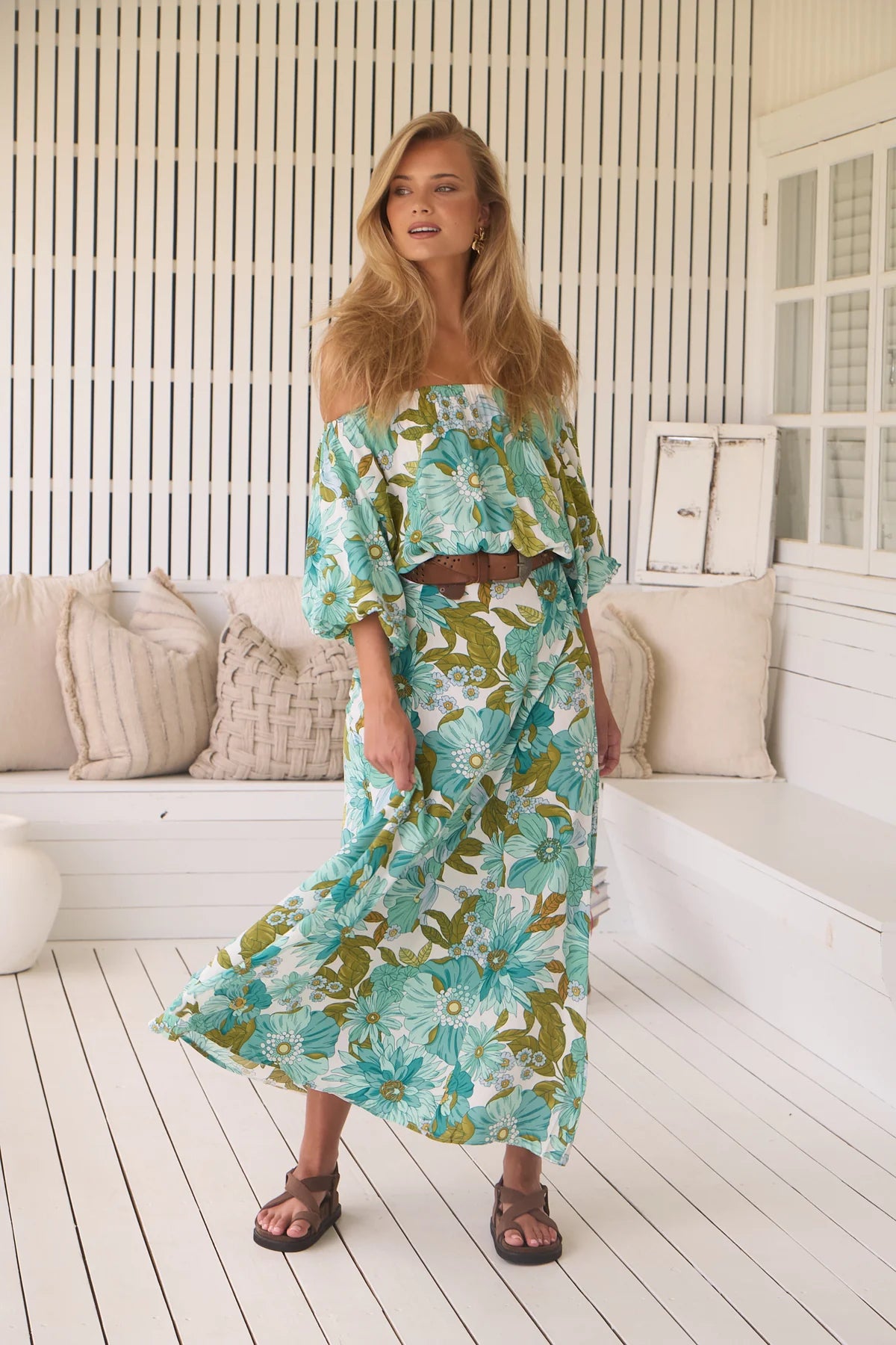 Hallie Maxi Dress ~ Amaya print