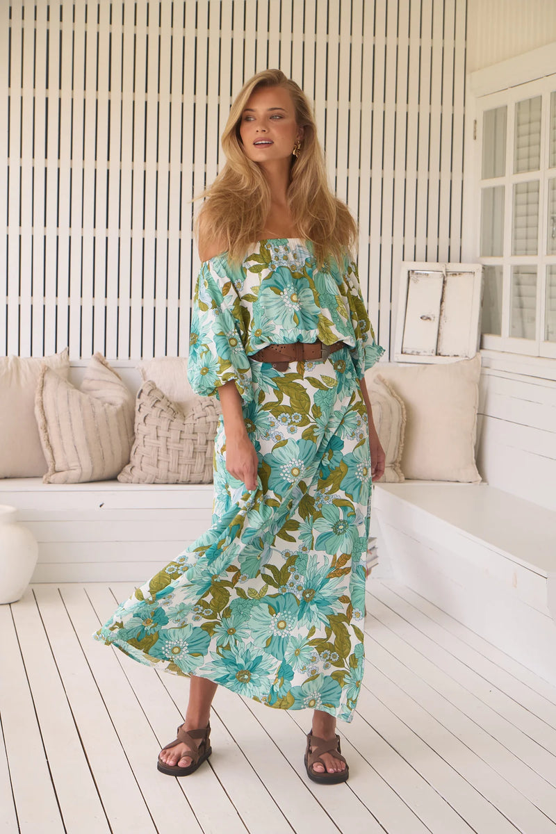 Hallie Maxi Dress Amaya print