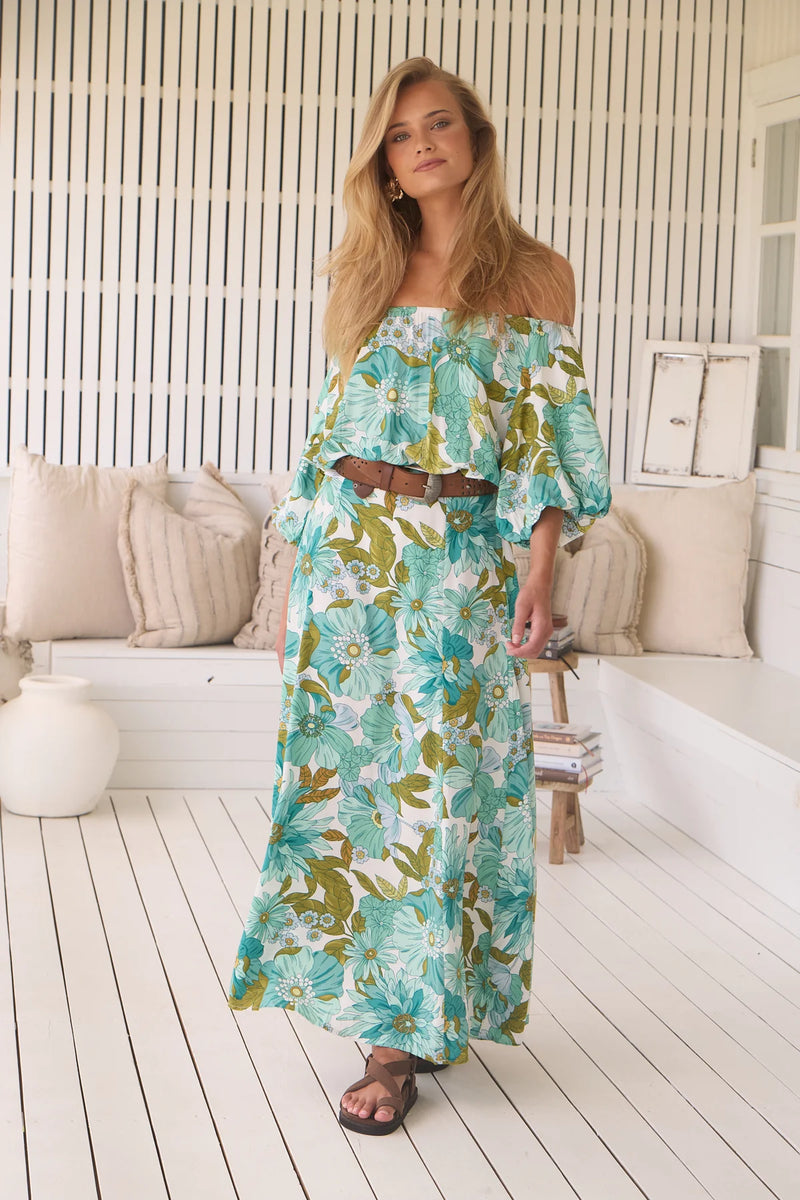 Hallie Maxi Dress Amaya print