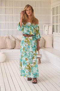 Hallie Maxi Dress ~ Amaya print