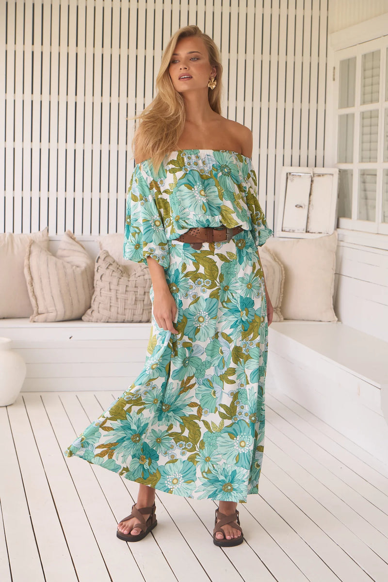 Hallie Maxi Dress Amaya print