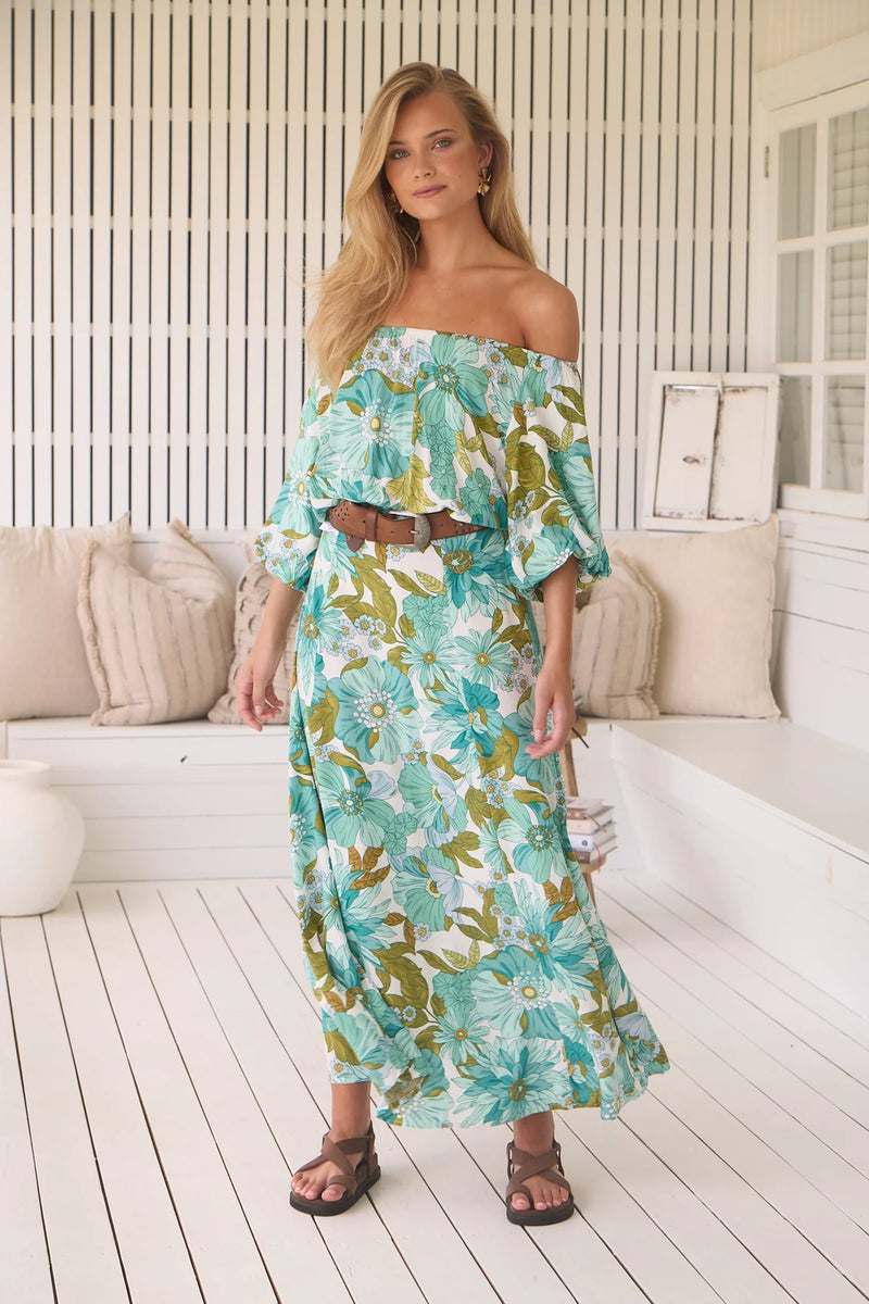 Hallie Maxi Dress Amaya print