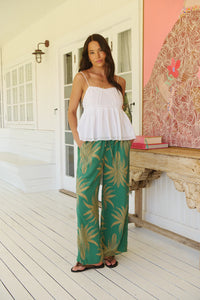 Cici Lace Pants ~ Island Luxe print