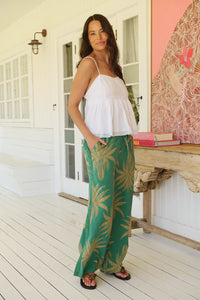 Cici Lace Pants ~ Island Luxe print