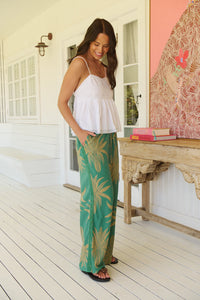 Cici Lace Pants ~ Island Luxe print