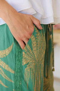 Cici Lace Pants ~ Island Luxe print