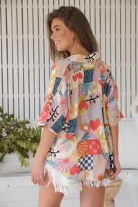 Samara Shirt ~ Daisy Days Print