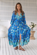 Catalonia Maxi Dress Love in Mist print