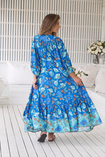 Catalonia Maxi Dress Love in Mist print