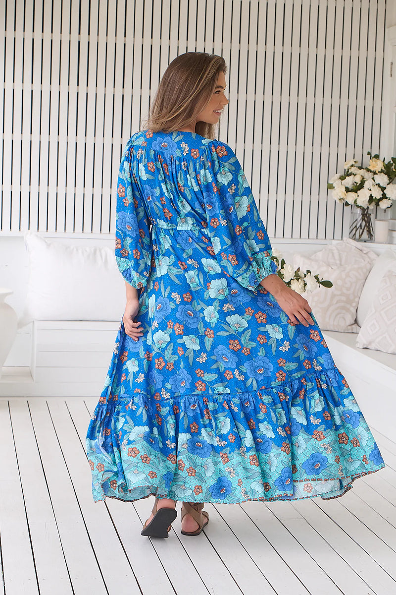 Catalonia Maxi Dress Love in Mist print