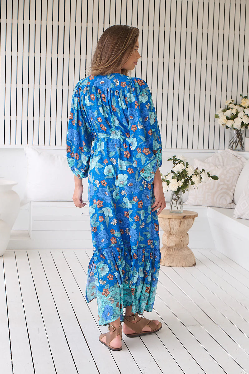 Catalonia Maxi Dress Love in Mist print