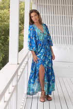 Catalonia Maxi Dress Love in Mist print