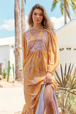 Meadow Maxi Dress Mango Paper Crane print