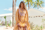 Meadow Maxi Dress Mango Paper Crane print