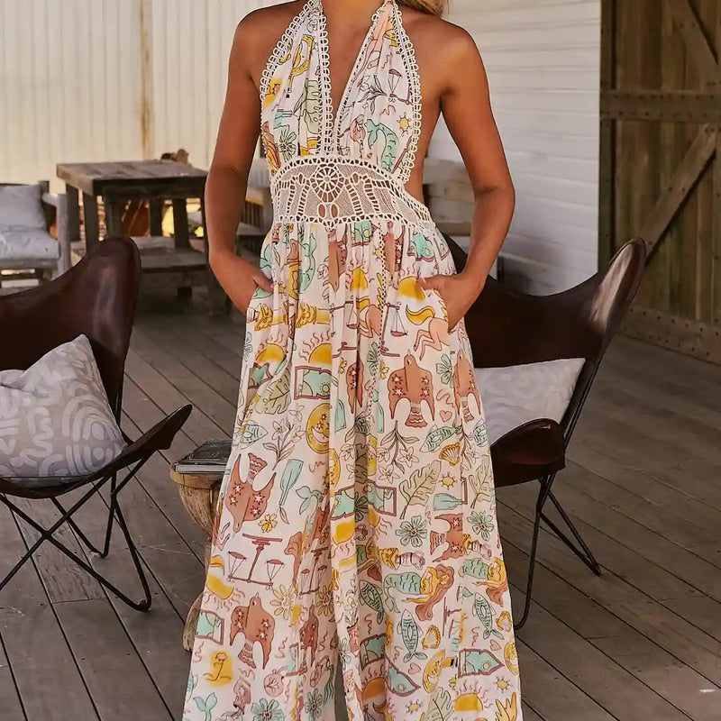 Madelyn Jumpsuit Fantasy print
