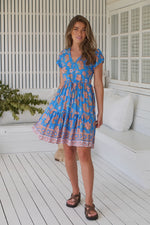 Tracey Mini Dress Sunseeker print