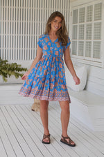 Tracey Mini Dress Sunseeker print