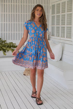 Tracey Mini Dress Sunseeker print