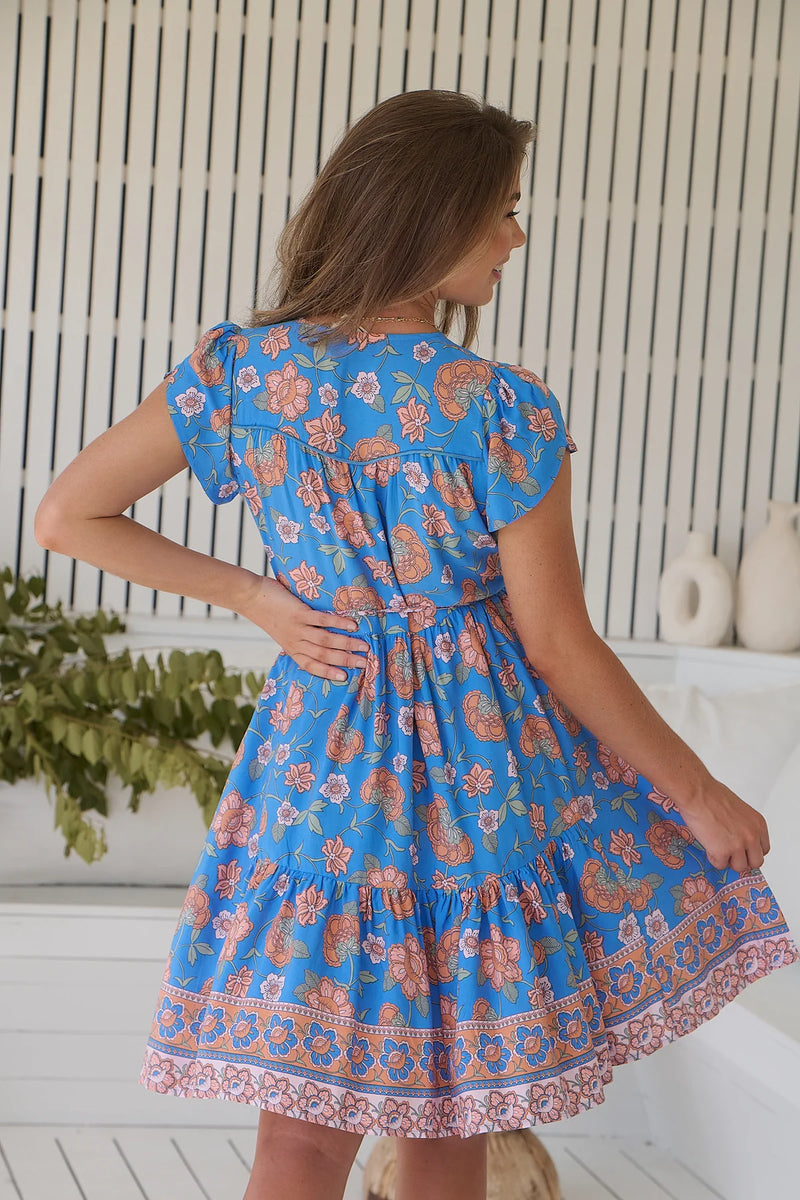 Tracey Mini Dress Sunseeker print