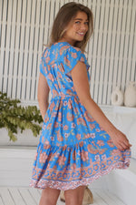 Tracey Mini Dress Sunseeker print
