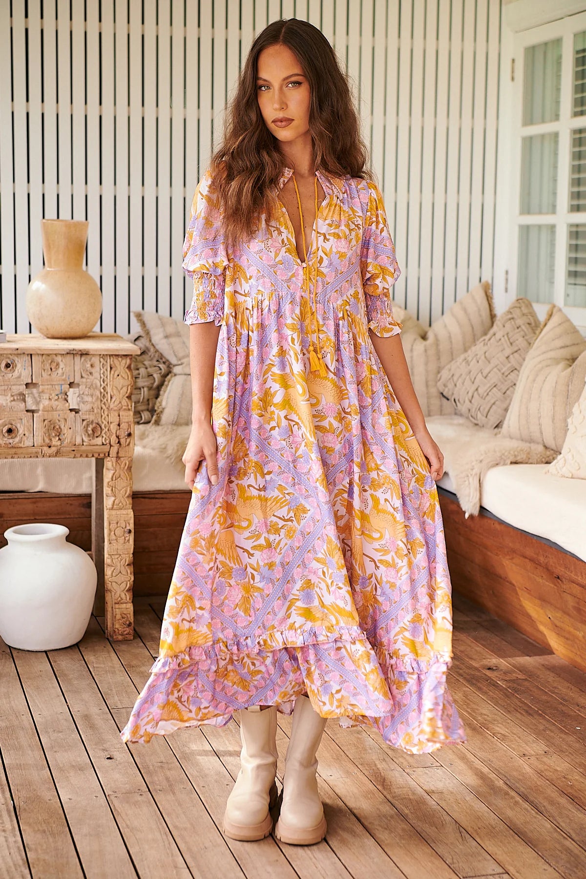 Kora Midi Dress Lucia Print