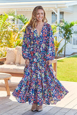 Teresa Maxi Dress Carnation Print