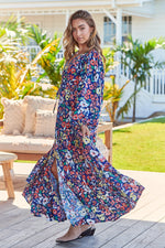 Teresa Maxi Dress Carnation Print
