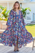 Teresa Maxi Dress Carnation Print