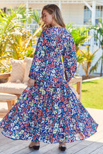 Teresa Maxi Dress Carnation Print