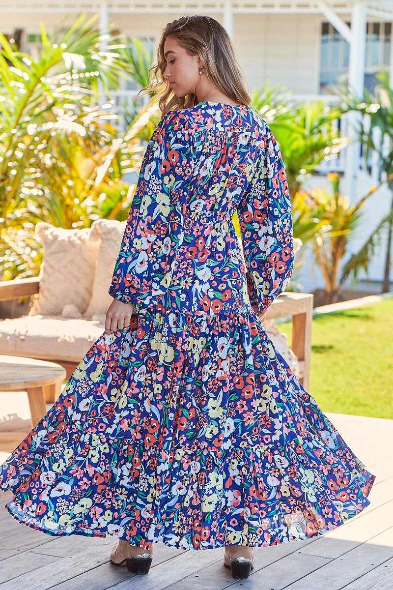 Teresa Maxi Dress Carnation Print