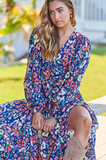 Teresa Maxi Dress Carnation Print