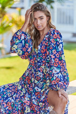 Teresa Maxi Dress Carnation Print