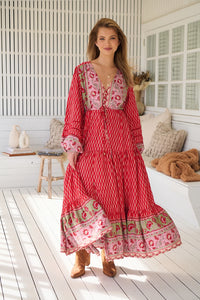 Teresa Lace Maxi Dress ~ Zelie Print