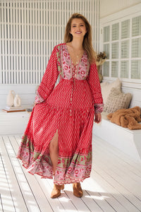Teresa Lace Maxi Dress ~ Zelie Print