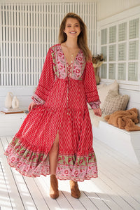 Teresa Lace Maxi Dress ~ Zelie Print
