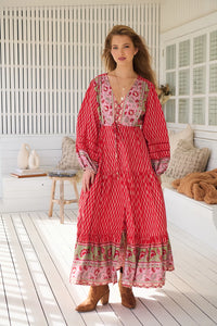 Teresa Lace Maxi Dress ~ Zelie Print