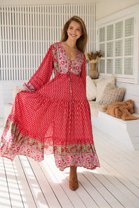 Teresa Lace Maxi Dress ~ Zelie Print