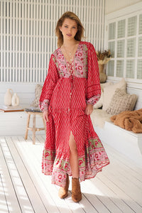 Teresa Lace Maxi Dress ~ Zelie Print